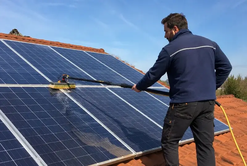Nettoyage et entretien de panneaux solaires à Beauchalot